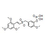 (E)-2-甲氧基-5-[[(2,4,6-三甲氧基苯乙烯基)磺酰基]甲基]苯基磷酸二氢酯