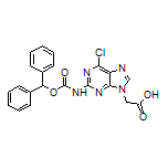 2-[[(二苯甲基氧基)羰基]氨基]-6-氯嘌呤-9-乙酸