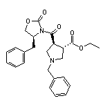 (3S,4S)-1-苄基-4-[(S)-4-苄基-2-氧代噁唑烷-3-羰基]吡咯烷-3-甲酸乙酯