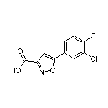 5-(3-氯-4-氟苯基)异噁唑-3-甲酸