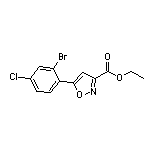 5-(2-溴-4-氯苯基)异噁唑-3-甲酸乙酯