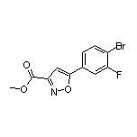 5-(4-溴-3-氟苯基)异噁唑-3-甲酸甲酯