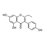 2-乙基-5,7-二羟基-3-(4-羟基苯基)-4H-色烯-4-酮
