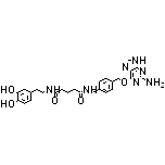 N1-[4-[[(2-氨基-9H-嘌呤-6-基)氧基]甲基]苄基]-N5-(3,4-二羟基苯乙基)戊二酰胺