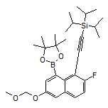 7-氟-3-(甲氧基甲氧基)-8-[(三异丙基硅基)乙炔基]萘-1-硼酸频哪醇酯