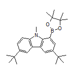 3,6-二叔丁基-9-甲基-9H-咔唑-1-硼酸频哪醇酯