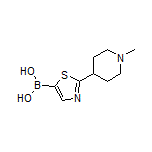 2-(1-甲基-4-哌啶基)噻唑-5-硼酸