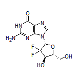 2-氨基-9-[(2R,4R,5R)-3,3-二氟-4-羟基-5-(羟甲基)四氢呋喃-2-基]-1H-嘌呤-6(9H)-酮