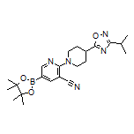 5-氰基-6-[4-(3-异丙基-1,2,4-噁二唑-5-基)-1-哌啶基]吡啶-3-硼酸频哪醇酯