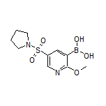 2-甲氧基-5-(1-吡咯烷基磺酰基)吡啶-3-硼酸