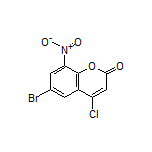 6-溴-4-氯-8-硝基香豆素