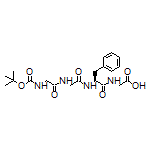 (S)-2-[2-[2-[2-(Boc-氨基)乙酰氨基]乙酰氨基]-3-苯基丙酰氨基]乙酸