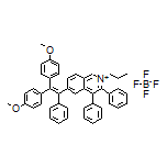 6-[2,2-双(4-甲氧基苯基)-1-苯基乙烯基]-3,4-二苯基-2-丙基-2-异喹啉鎓四氟硼酸盐