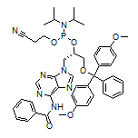 N6-苯甲酰基-(S)-1-(4, 4’-二甲氧基三苯甲基)-3-腺苷-2-氰基乙基亚磷酰胺
