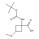 1-(Boc-氨基)-3-甲氧基环丁基甲酸