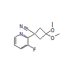 1-(3-氟-2-吡啶基)-3,3-二甲氧基环丁烷甲腈