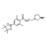 (R)-4-[[2-(3-氟-1-吡咯烷基)乙基]氨基甲酰基]-3,5-二甲基苯硼酸频哪醇酯