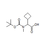 2-[Boc-(甲基)氨基]-2-环丁基乙酸