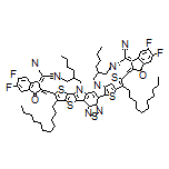 2,2’-[[[12,13-双(2-乙基己基)-3,9-二(十一基)-12,13-二氢-[1,2,5]噻二唑并[3,4-e]噻吩并[2’’,3’’:4’,5’]噻吩并[2’,3’:4,5]吡咯并[3,2-g]噻吩并[2’,3’:4,5]噻吩并[3,2-b]吲哚-2,10-二基]双(甲烷基亚基)]双(5,6-二氟-3-氧代-2,3-二氢-1H-茚-2,1-二亚基)]二丙二腈