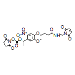碳酸[1-[4-[4-[[2-(2,5-二氧代-2,5-二氢-1-吡咯基)乙基]氨基]-4-氧代丁氧基]-5-甲氧基-2-硝基苯基]乙基(]酯[2,5-二氧代-1-吡咯烷基)]酯