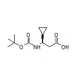 (R)-3-(Boc-氨基)-3-环丙基丙酸