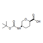 顺式-5-(Boc-氨基)四氢-2H-吡喃-2-甲酸