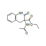 3-乙酰氨基-2-氧代-1,2,3,4-四氢喹啉-3-甲酸乙酯