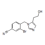 3-溴-4-[[5-(2-羟基乙基)-1-咪唑基]甲基]苯甲腈