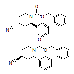 反式-1-Cbz-2-苯基哌啶-4-甲腈