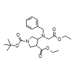 4-[苄基(2-乙氧基-2-氧代乙基)氨基]-1-Boc-吡咯烷-3-甲酸乙酯