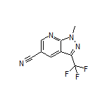 1-甲基-3-(三氟甲基)-1H-吡唑并[3,4-b]吡啶-5-甲腈