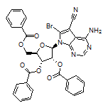 (2R,3R,4R,5R)-二苯甲酸[2-(4-氨基-6-溴-5-氰基-7H-吡咯并[2,3-d]嘧啶-7-基)-5-[(苯甲酰基氧基)甲基]四氢呋喃-3,4-二基酯