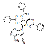 (2R,3R,4R,5R)-二苯甲酸[2-(4-氨基-5-氰基-7H-吡咯并[2,3-d]嘧啶-7-基)-5-[(苯甲酰基氧基)甲基]四氢呋喃-3,4-二基]酯