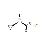 (2R,3R)-3-环丙基-1-甲基氮杂环丙烷-2-甲酸锂