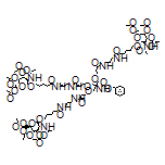 乙酸[6-[4-[N-[3-[3-[3-[2-[N-[3-[5-[(5R,2R,3R,4R,6R)-3-(乙酰基氨基)-4,5-二乙酰基氧基-6-(乙酰基氧基甲基)(2H-3,4,5,6-四氢吡喃-2-基氧基)]戊酰基氨基]丙基]氨基甲酰基]乙氧基]-2-[[2-[N-[3-[5-[(5R,2R,3R,4R,6R)-3-(乙酰基氨基)-4,5-二乙酰基氧基-6-(乙酰基氧基甲基)(2H-3,4,5,6-四氢吡喃-2-基氧基)]戊酰基氨基]丙基]氨基甲酰基]乙氧基]甲基]-2-(Cbz-氨基)丙氧基]丙酰基氨基]丙基]氨基甲酰基]丁氧基](3R,2R,4R,5R,6R)-5-(乙酰基氨基)-4-乙酰基氧基-2-(乙酰基氧基甲基)-2H-3,4,5,6-四氢吡喃-3-基]酯