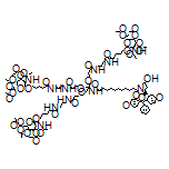 乙酸[[6-[4-[N-[3-[3-[3-[2-[N-[3-[5-[(5R,2R,3R,4R,6R)-3-(乙酰基氨基)-4,5-二乙酰基氧基-6-(乙酰基氧基甲基)(2H-3,4,5,6-四氢吡喃-2-基氧基)]戊酰基氧基]丙基]氨基甲酰基]乙氧基]-2-[[2-[N-[3-[5-[(5R,2R,3R,4R,6R)-3-(乙酰基氨基)-4,5-二乙酰基氧基-6-(乙酰基氧基甲基)(2H-3,4,5,6-四氢吡喃-2-基氧基)]戊酰基氨基]丙基]氨基甲酰基]乙氧基]甲基]-2-[12-[(3R,5S)-5-[[双(4-甲氧基苯基)苯基甲基]甲基]-3-羟基吡咯烷基]-12-氧代十二酰基氨基]丙氧基]丙酰基氨基]丙基]氨基甲酰基]丁氧基](3R,2R,4R,5R,6R)-5-(乙酰基氨基)-3,4-二乙酰基氧基-2H-3,4,5,6-四氢吡喃-2-基]甲基]酯