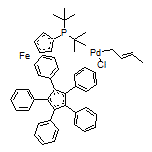 氯(巴豆基)[1,2,3,4,5-五苯基-1’-(二叔丁基磷)二茂铁]钯(II)