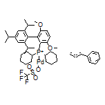 三氟甲磺酸(2-二环己基膦-3,6-二甲氧基-2’,4’,6’-三异丙基-1,1’-联苯)[(1,2,3-η)-1-苯基-2-丙烯-1-基]钯(II)