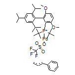 三氟甲磺酸(2-二叔丁基膦基-3,6-二甲氧基-2’,4’,6’-三异丙基-1,1’-联苯)[(1,2,3-η)-1-苯基-2-丙烯-1-基]钯(II)