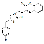 3-(2-(4-氟苄基)咪唑并[2,1-b]噻唑-6-基)-2H-苯并吡喃-2-酮