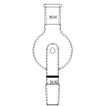 A238250,防溅球,具砂板,上磨口:29/42,下磨口:29/42,250ml