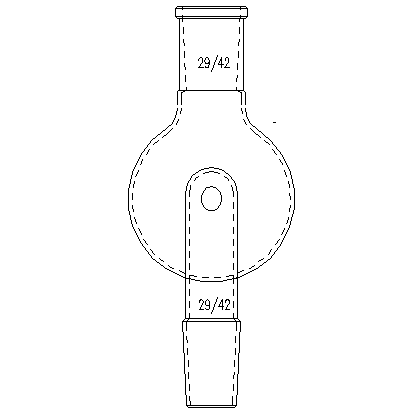 A282250,防溅球,上磨口:29/42,下磨口:24/40,250ml