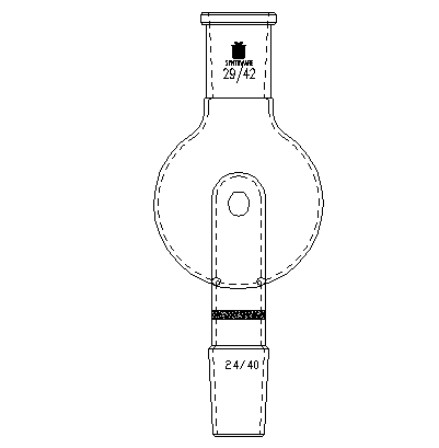 A462250,具砂板板改造的防溅球,29/42-24/40,250ml