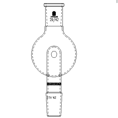 A468250,具砂板改造的防溅球,29/42-29/42,250ml