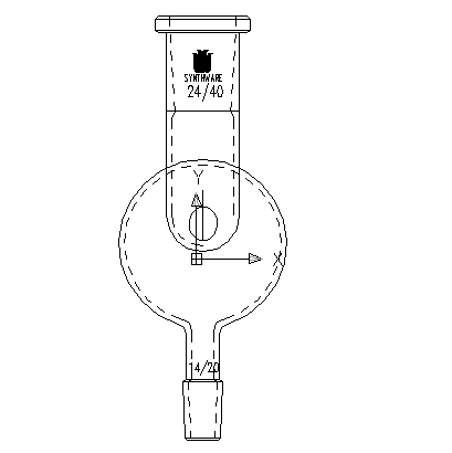 A472414,防溅球,具多孔板及回流孔,24/40-14/20,100ml