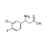 3-氨基-3-(3-氯-4-氟苯基)丙酸