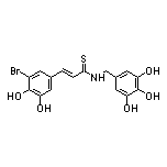 (E)-3-(3-溴-4,5-二羟苯基)-N-(3,4,5-三羟基苄基)-2-丙烯硫代酰胺