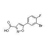 5-(3-溴-4-氟苯基)异噁唑-3-甲酸