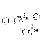 (S)-[2-[2-(4-氟苯基)-4-噻唑基]-2-丙基]氨基甲酸-3-奎宁环酯(S)-2-羟基琥珀酸盐