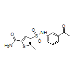 4-[N-(3-乙酰基苯基)氨基磺酰基]-5-甲基噻吩-2-甲酰胺